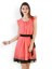 20D Coral Pink Tailored Dress