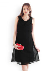 20D Black A-Line Dress