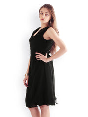 20D Black A-Line Dress