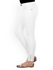 20D Women White Cotton Stretch Slim Fit Jeans