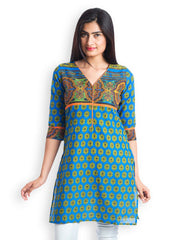 499 Women Blue Printed Kurta