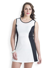 499 Black &amp; White Sheath Dress