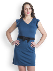 499 Blue Shift Dress