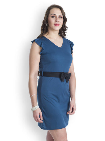 499 Blue Shift Dress