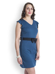 499 Blue Shift Dress