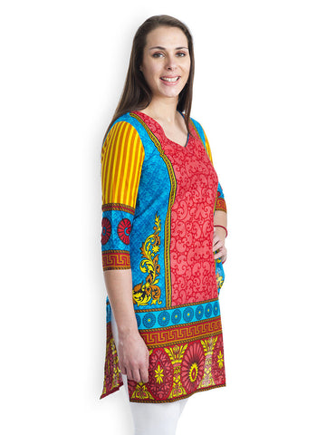499 Women Multi-Coloured Printed Kurti