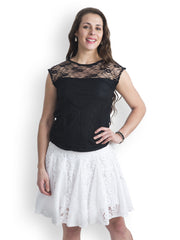 499 Women Black Net Top