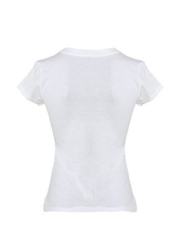 Jockey Women White Round Neck T-Shirt