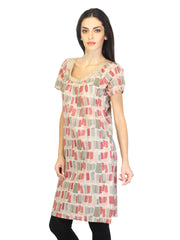 W Women Printed Beige Kurta