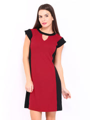 AND by Anita Dongre Black &amp; Red Tailored Dress