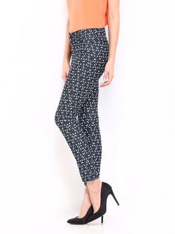AND by Anita Dongre Women Navy Printed Trousers