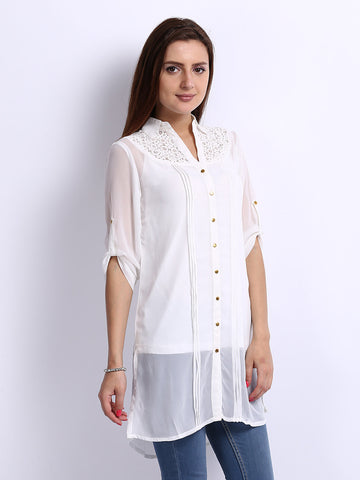 AND by Anita Dongre Women White Tunic