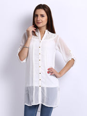 AND by Anita Dongre Women White Tunic