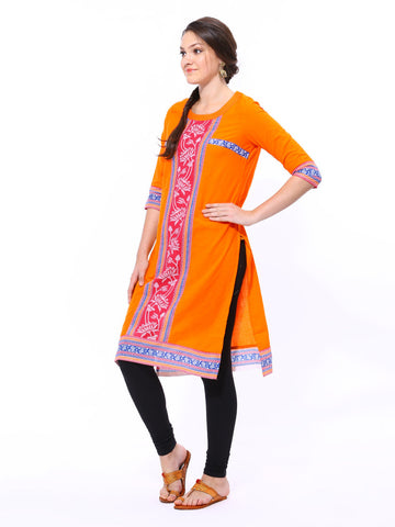 Aurelia Women Orange Kurta