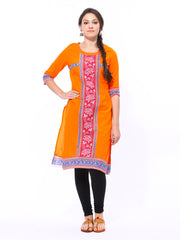 Aurelia Women Orange Kurta