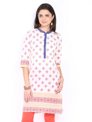 Aaboli Women Off-White Printed Kurta