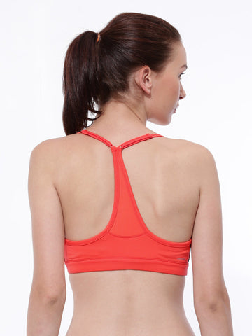 Adidas Neon Orange CESS Padded Training Sports Bra S18226