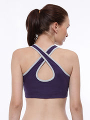 Adidas Purple 3S Training Sports Bra S27706