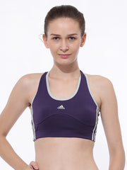 Adidas Purple 3S Training Sports Bra S27706