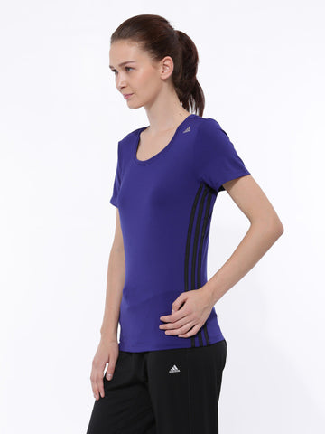 Adidas Women Blue CT Core Training T-shirt