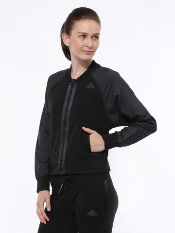 Adidas Women Black SC Studio TTOP Training Jacket