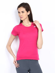 Adidas Women Pink T-shirt