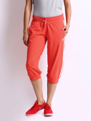 Adidas Women Coral Orange Capris