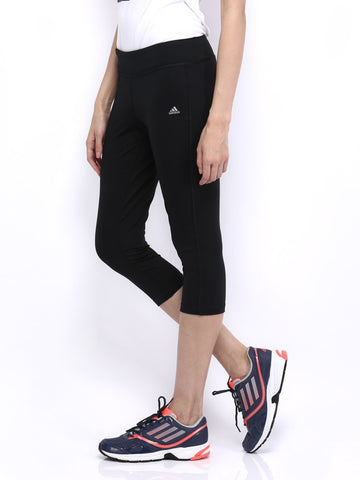 Adidas Women Black Capris