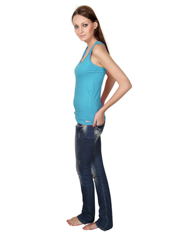Alba Women Blue Tank Top