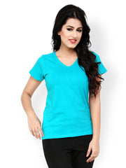 Alba Women Sea Blue T-shirt