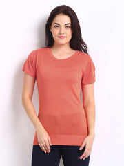 Allen Solly Woman Orange Knit Top