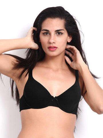 Amante Black Bra BFOM24