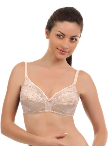Amante Women Dusty Pink Floral Luxury Bra BCFR05