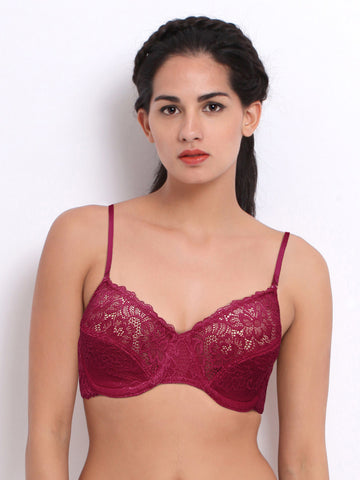 Amante Pink Lace Bra BCLC03