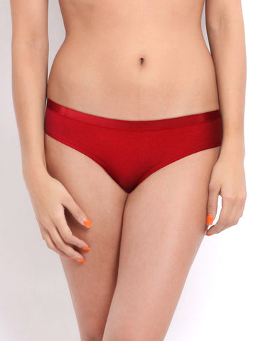 Amante Women Pack of 2 Red Cotton Hipster Briefs