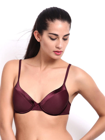 Amante Burgundy Glamour Bra BGSE31