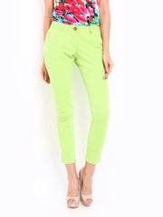Amari West Women Lime Green Trousers