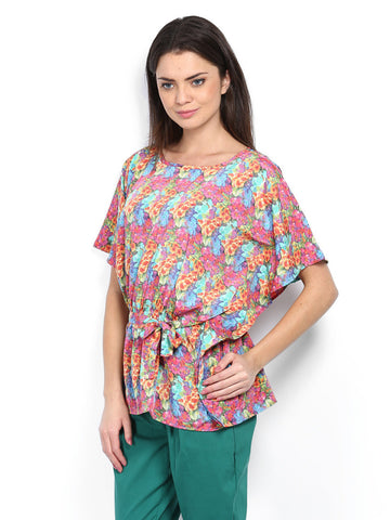 Amari West Women Multi-Coloured Floral Print Top