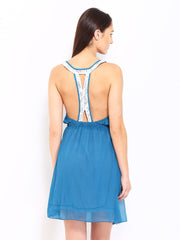 American Laundry Blue Fit &amp; Flare Dress
