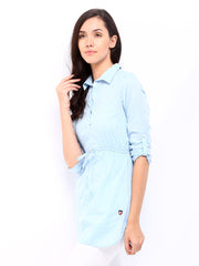 American Swan Women Blue Tunic
