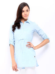 American Swan Women Blue Tunic