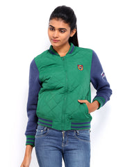 American Swan Women Green Padded Jacket