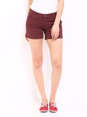 American Swan Women Maroon Smart Fit Shorts
