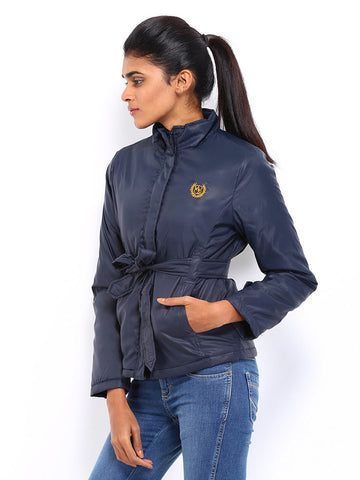 American Swan Women Navy Padded Jacket