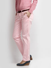 American Swan Women Pink Smart-Casual Trousers
