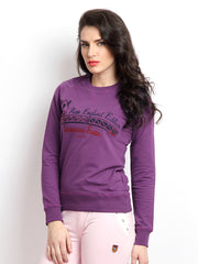 American Swan Women Purple Sweatshirt