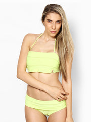 American Swan Women Lime Green Bikini Set
