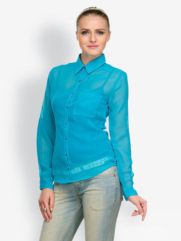 Anasazi Women Turquoise Shirt