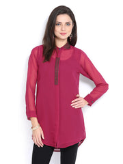 Aneri Women Blue Pink Top