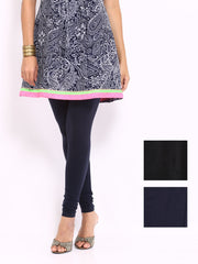 Anouk Pack of 2 Cotton Stretch Churidar Leggings